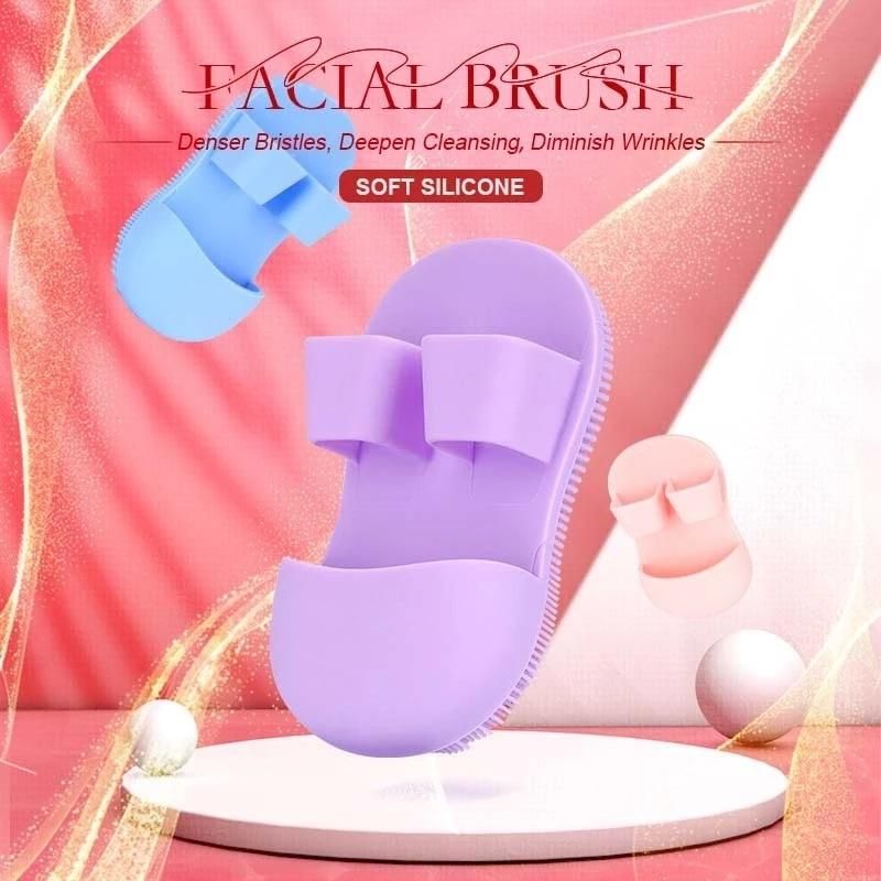 Soft Silicone Facial Cleansing Brush (Pack of 2)